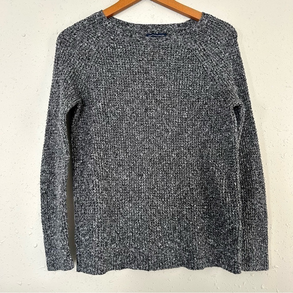 American Eagle Outfitters Marled Grey Crew Neck Sweater Medium